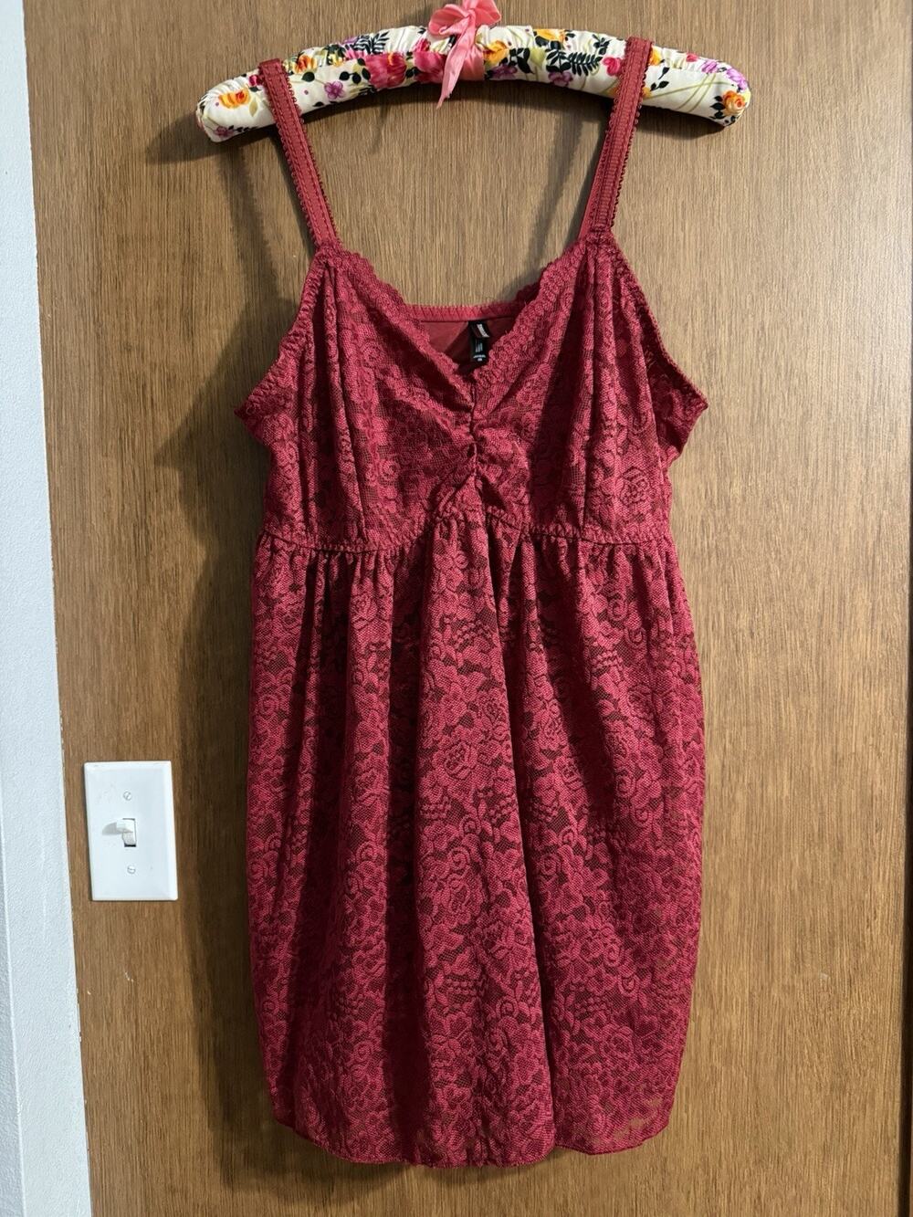 Torrid Curve size 2 baby doll red sexy nightie XXL 18/20 sleepwear adjustable